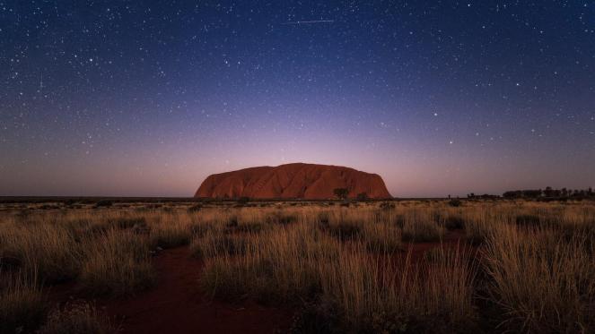 ayers rock night sky